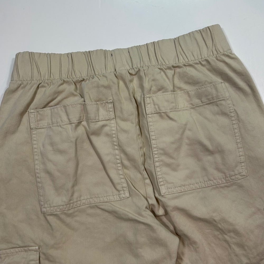Gap Cargo Pants Elastic Waist Casual Khaki‎ Beige Trousers Men's Size S - Picture 4 of 9